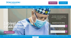 Desktop Screenshot of domlekarski.pl
